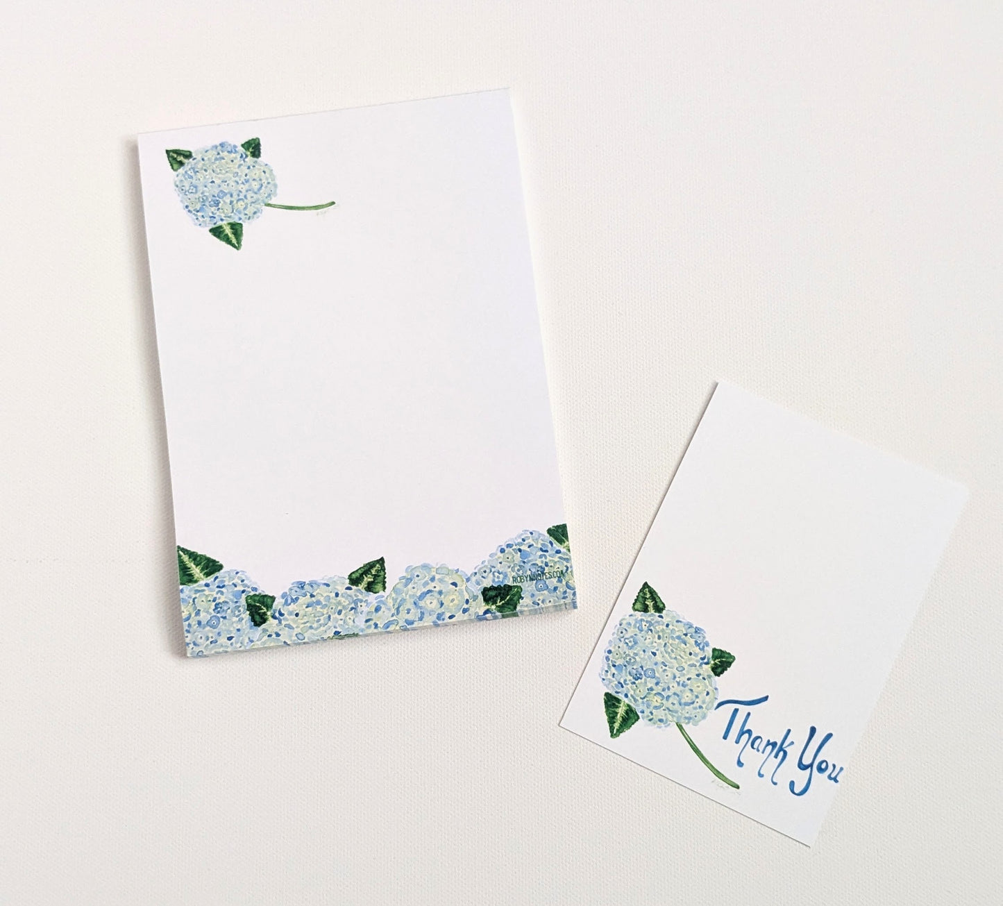 Blue Hydrangea Notepad
