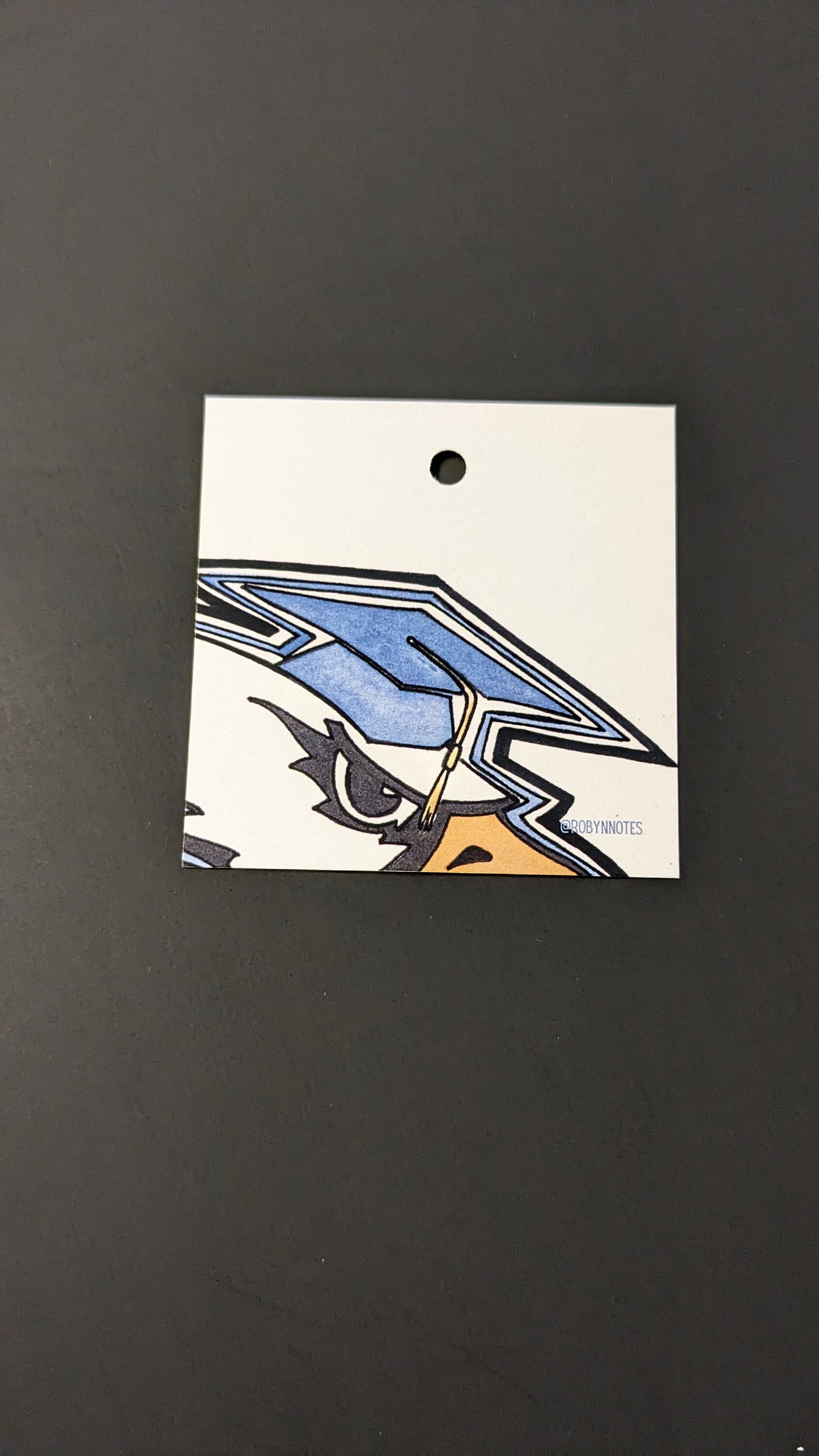 Congrats Blue Eagle Grad Gift Tags - Set of 4