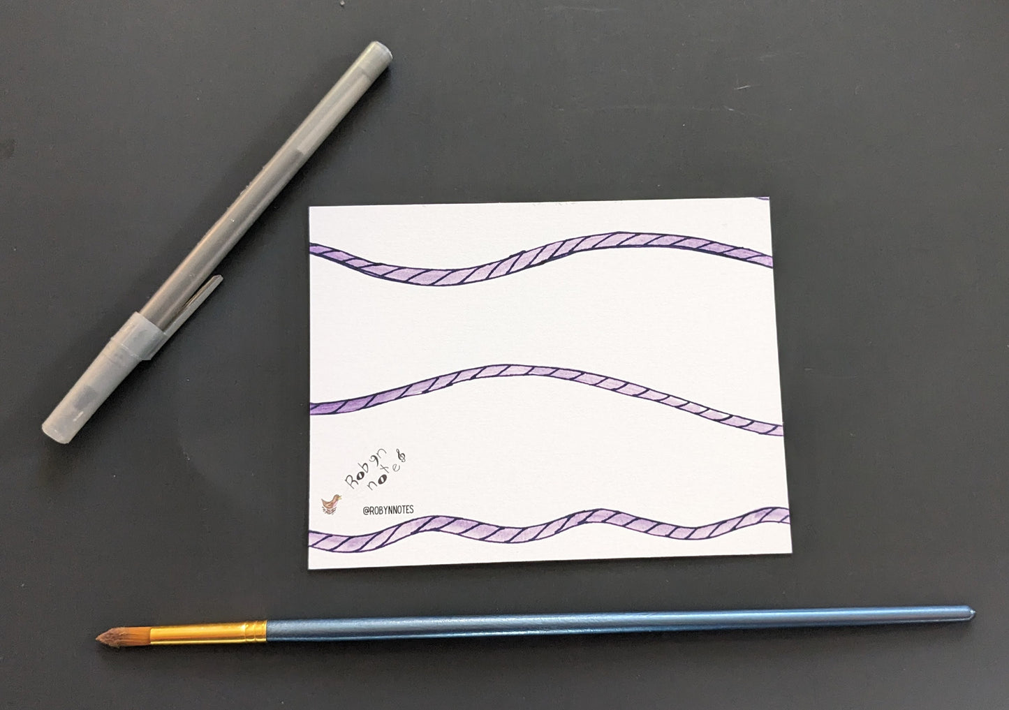 Howdy Purple Horse Notecards