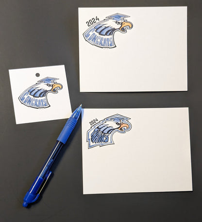 Congrats Eagle Grad Notecards