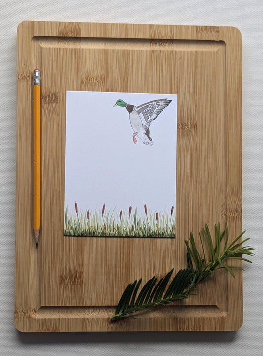 Thanks Mallard Duck Notecards