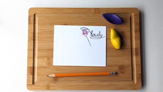 Howdy Purple Horse Notecards