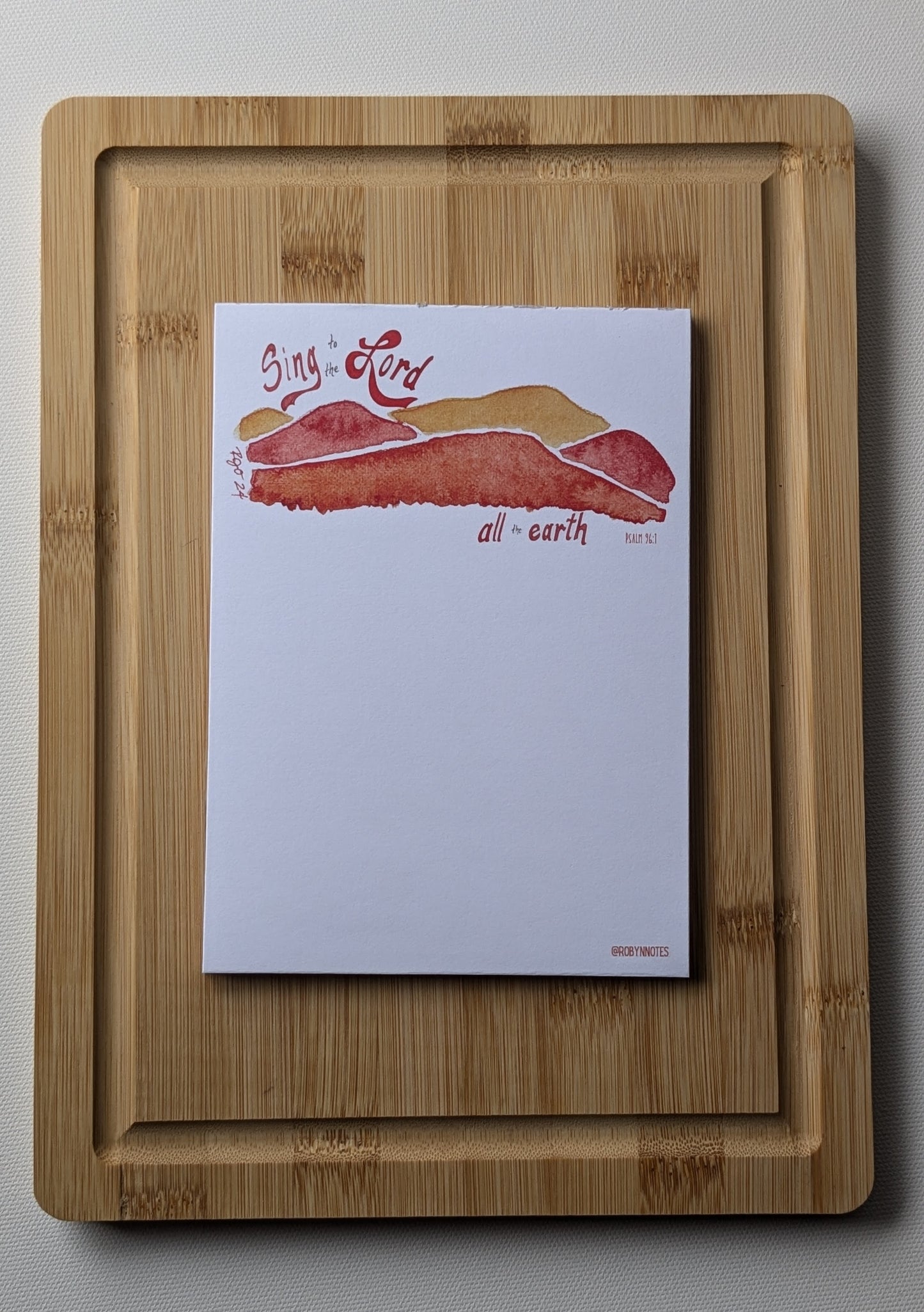Sing to the Lord  Notepad