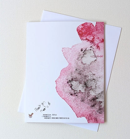 You are loved Encouragement Greeting Card  - Folded 4.25 x 5.5 in card, blank inside with A2 envelope