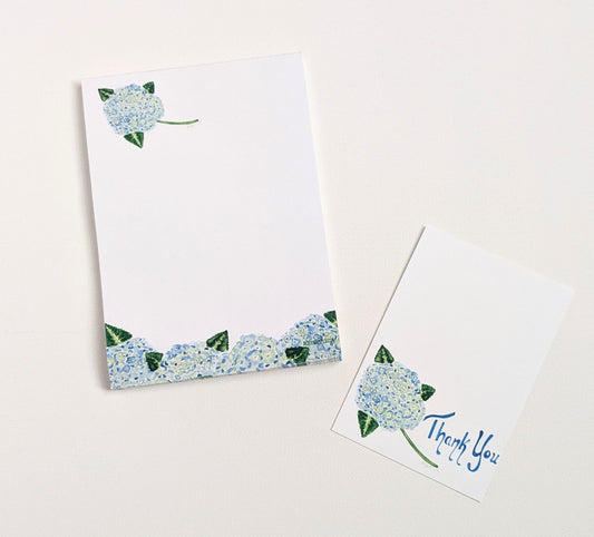 Blue Hydrangea Notepad