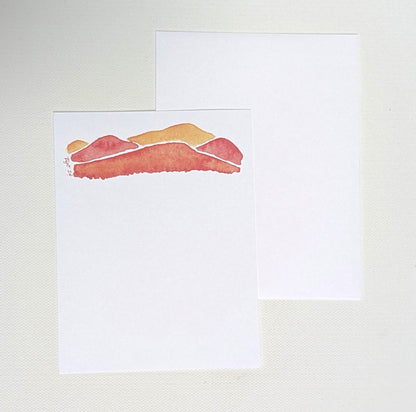 Orange Mountain Notecards