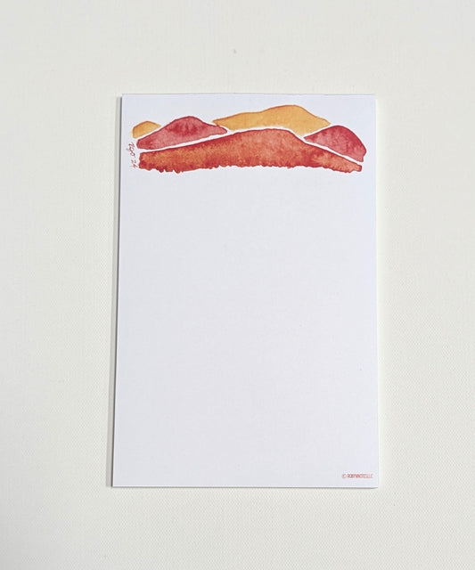 Orange Mountain Notepad