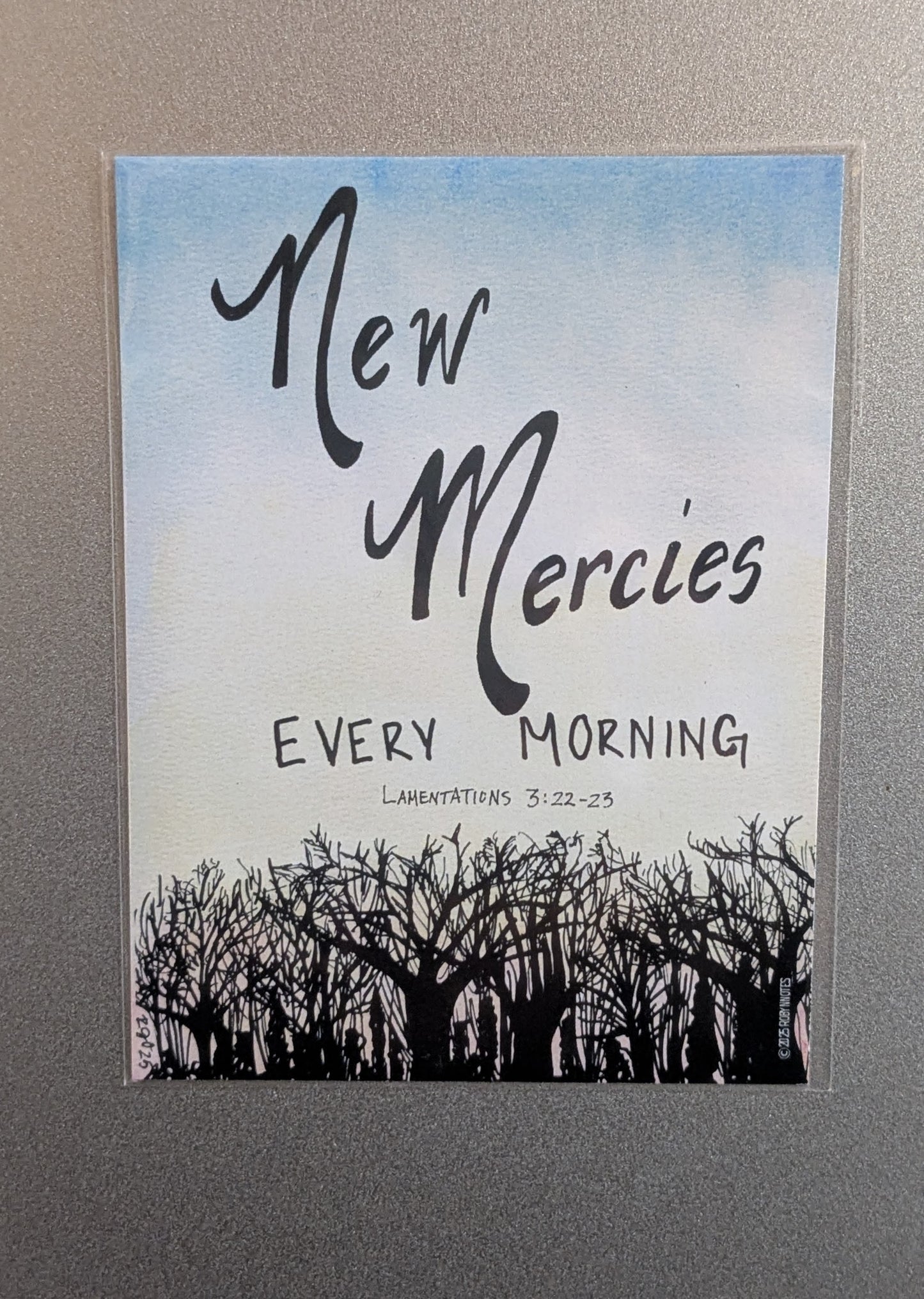 New Mercies Every Morning  3 x 4 magnet