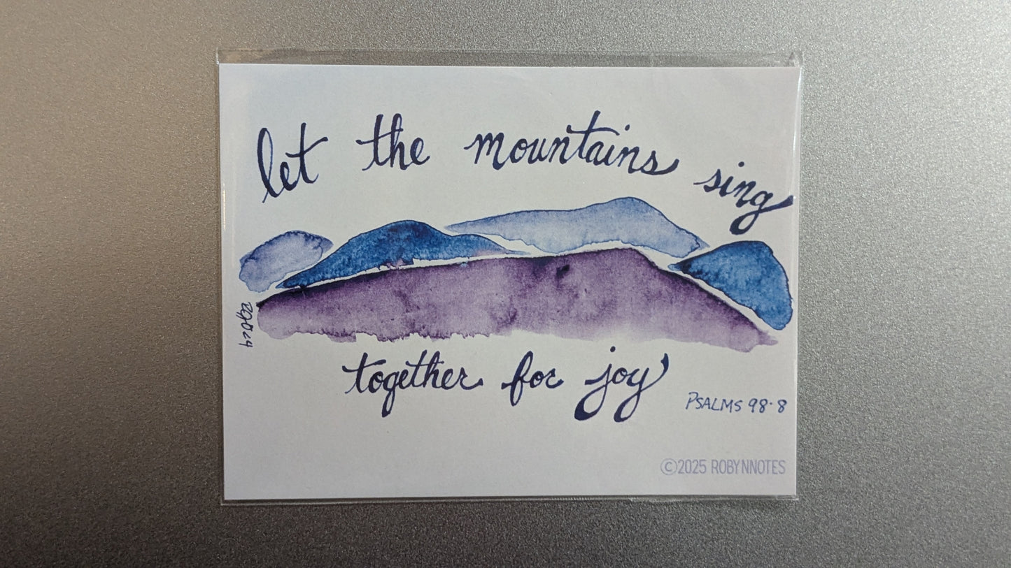 Let the Mountains Sing  3 x 4 magnet