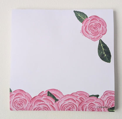 Pink Camellia Notepad
