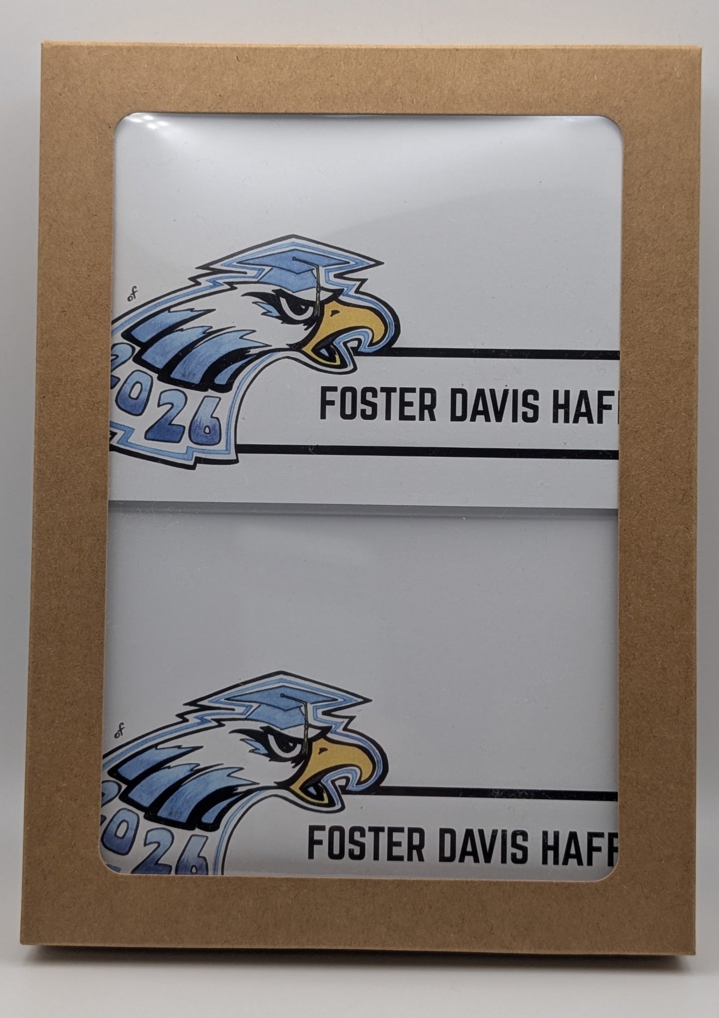 PERSONALIZED 2026 Eagle Grad Notecards Set of 26