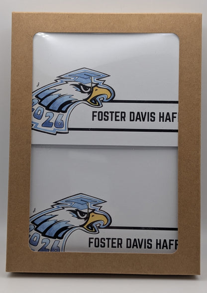 PERSONALIZED 2026 Eagle Grad Notecards Set of 26