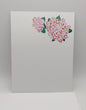 Pink Hydrangea Notecards -Set of 8- 4.25 x 5.5 Flat with A2 envelopes