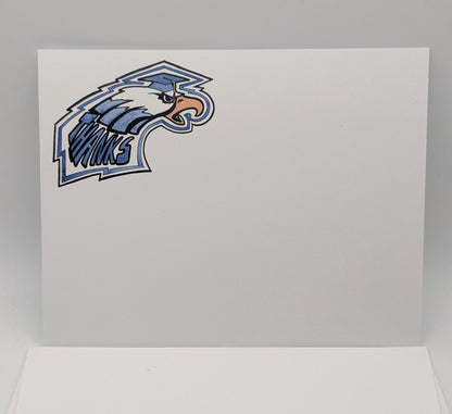 Thanks Eagle Grad Notecards -Set of 8- 4.2 x 5.5 Flat Notecards with A2 envelopes