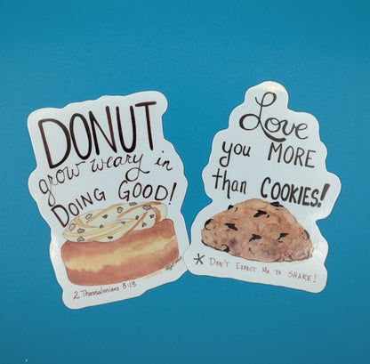 Love you more than Cookies Sticker-3 in
