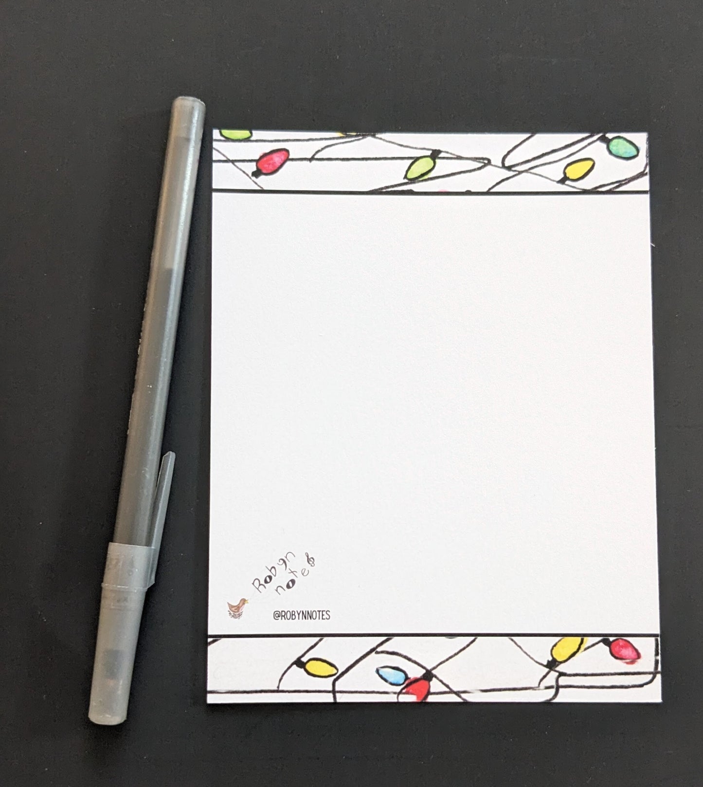 Thanks Christmas Lights Notecards