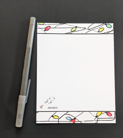 Thanks Christmas Lights Notecards